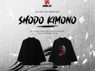 NEW RELEASE | SHODO KOI KIMONO - Tinh hoa biểu tượng và nghệ thuật nét chữ: Linh vật Nishikigoi “hoà quyện” cùng thư đạo Shodo
