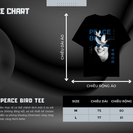 PEACE BIRD TEE