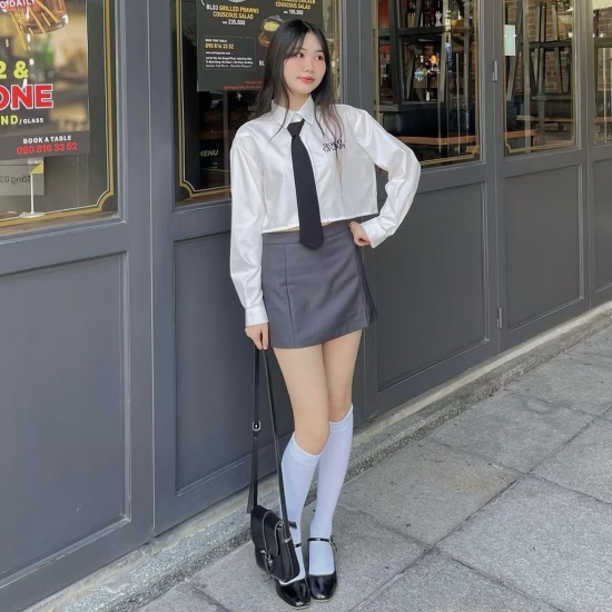 HOLO SKIRT / GREY