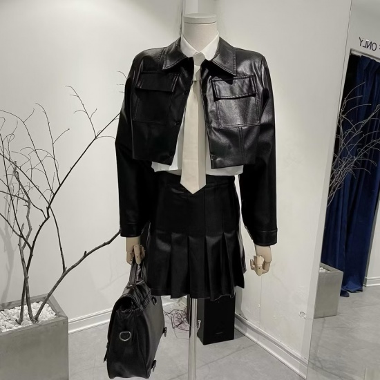 GANGSTER LEATHER SKIRT