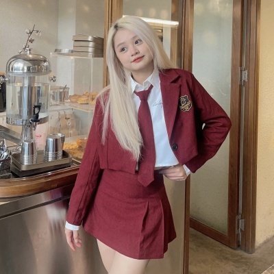 GIRL SCHOOL BLAZER/RED