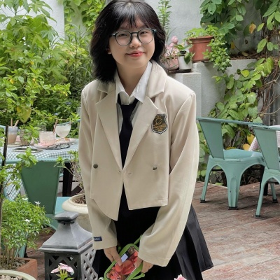 HOLO CROP - BLAZER/NUDE