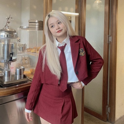 GIRL SCHOOL BLAZER/RED