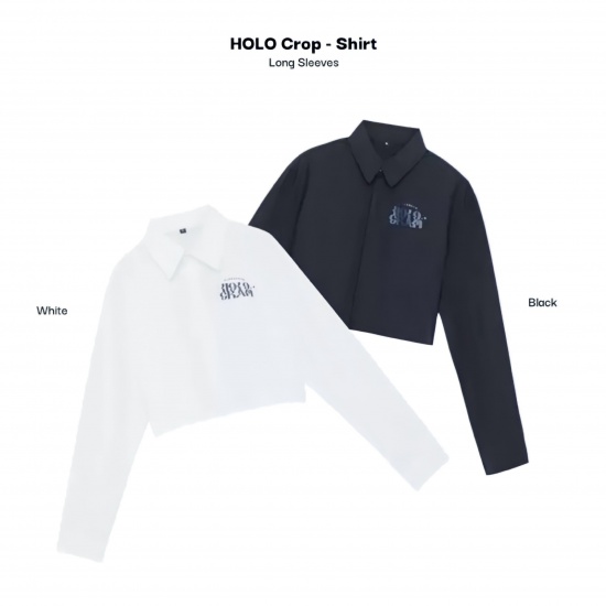 Hologram Crop-Shirt/long sleeve