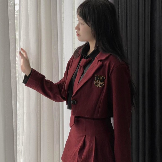 GIRL SCHOOL SKIRT/RED